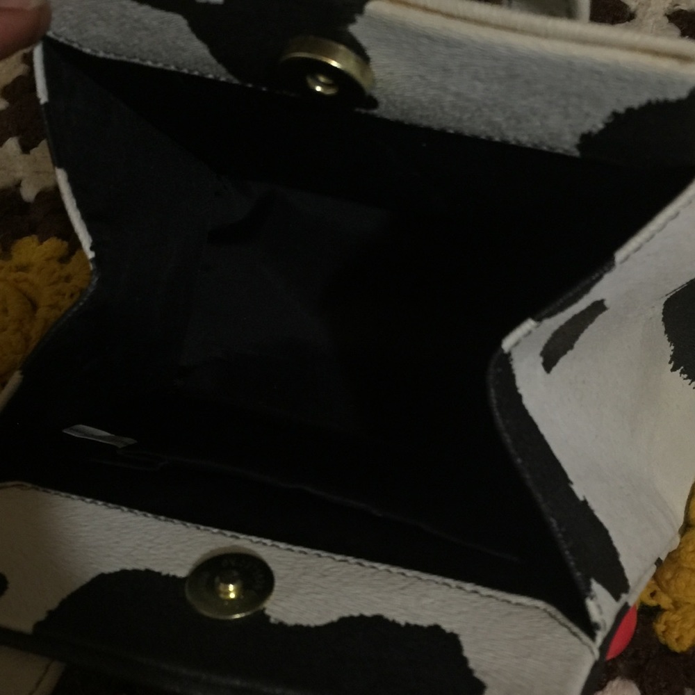 SOLD: structured cow print mini purse - Picture 2 of 2